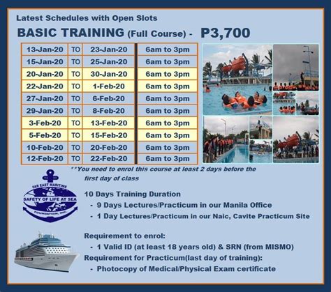 far east maritime san fabian training schedule 2024|Far East Maritime Academy and Technological .